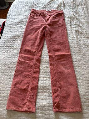 Twik Simons Dusty Rose Corduroy Pants Size 28 Wide Leg